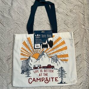 NWT Life is Better at the Campsite Tote Bag